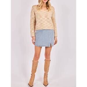 NEW SADIE & SAGE dakota knit sweater in oatmeal